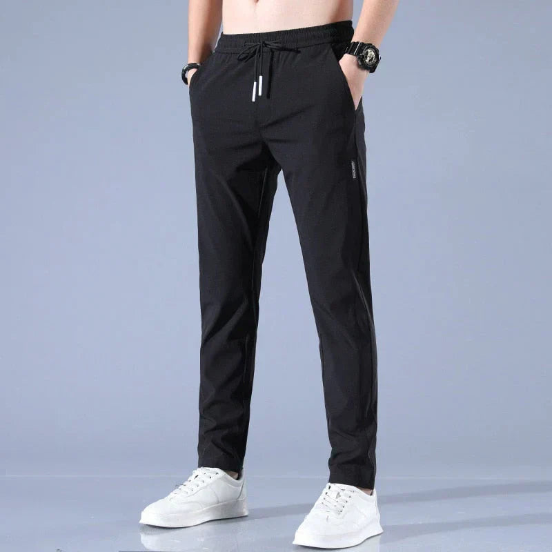 Men's Athletic Joggers - Slim Fit Sport Pants | Spring - Black
