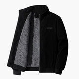 Men's Aviator Blouson | Ribbed Details | Textured | Autumn - Black