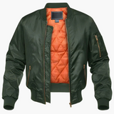 Men's Aviator Bomber | Quilted Lining | Winter - Green