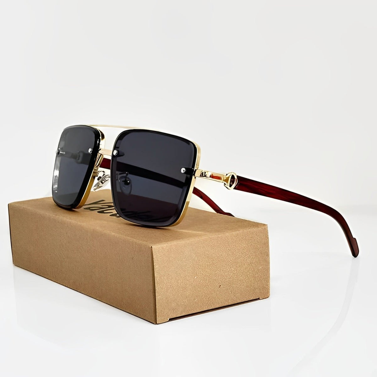 Men's Aviator Sunglasses UV400 Protection Gradient Lens | Summer - Black