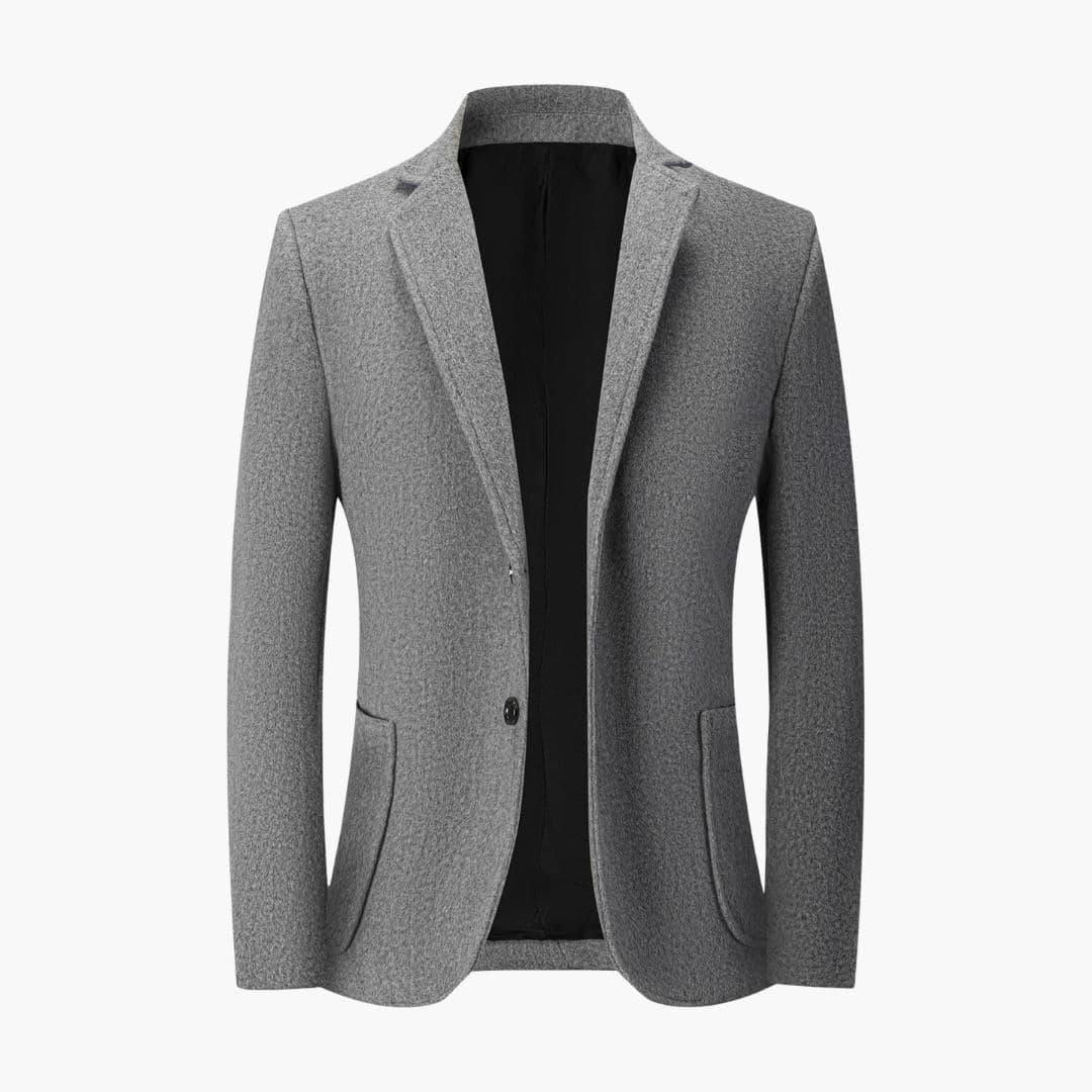 Men's Blazer | Notch Collar | Winter - Dark Gray