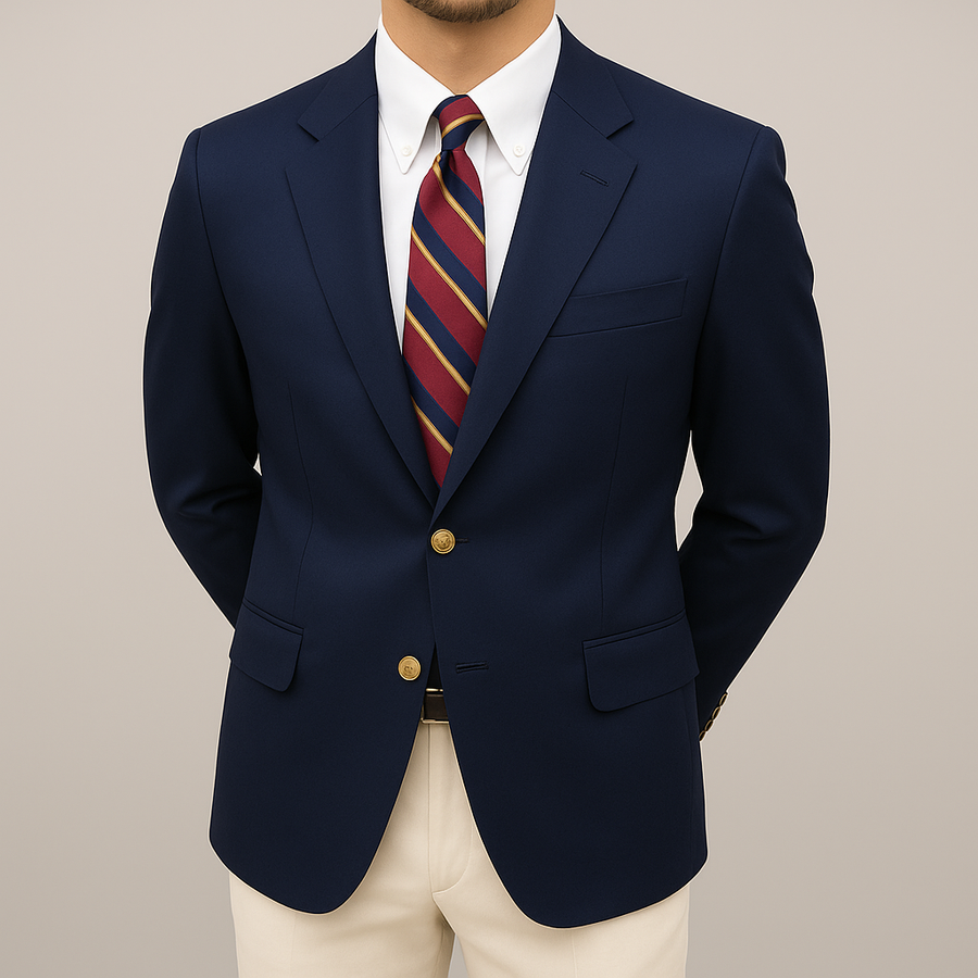 Men's Blazer | Tailored | Button | Fall - Navy