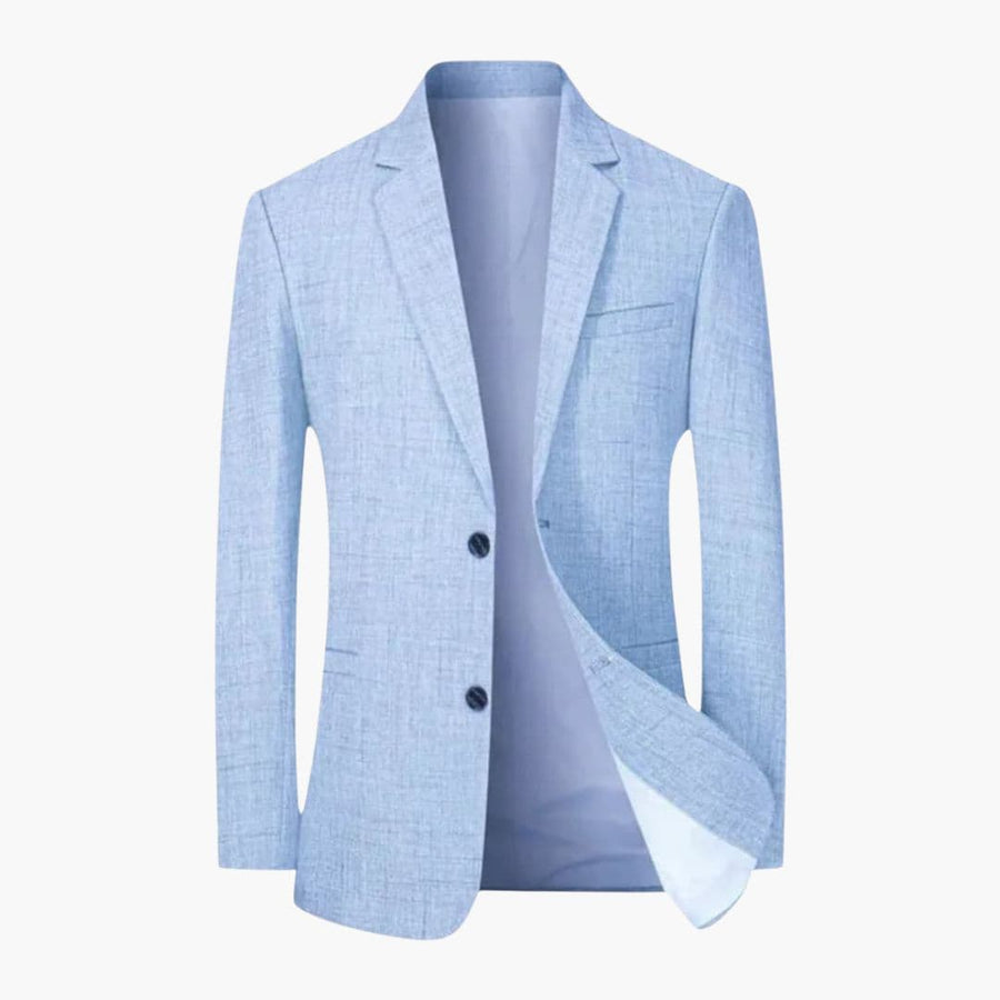 Men's Blazer | Two-Button Closure | Winter - Light Blue