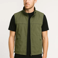 Men's Bodywarmer | Sleeveless | Practical | Autumn - Dark Green