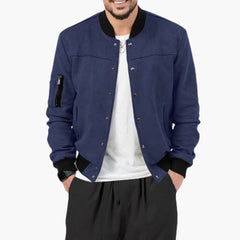Men's Bomber Jacket | Elastic Cuffs | Lightweight | Autumn