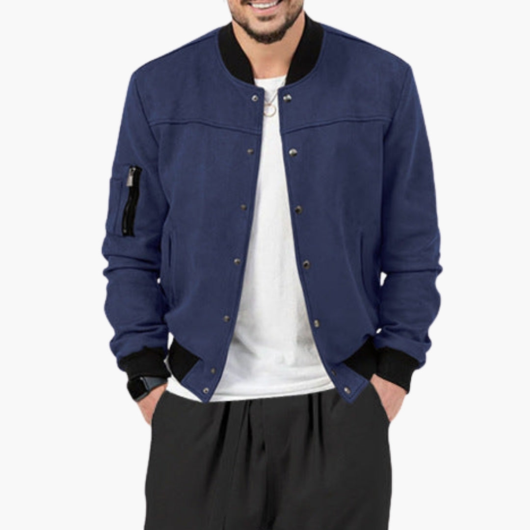 Men's Bomber Jacket | Elastic Cuffs | Lightweight | Autumn