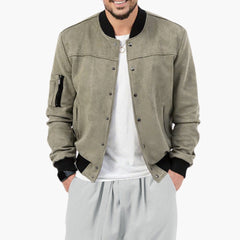 Men's Bomber Jacket | Elastic Cuffs | Lightweight | Autumn