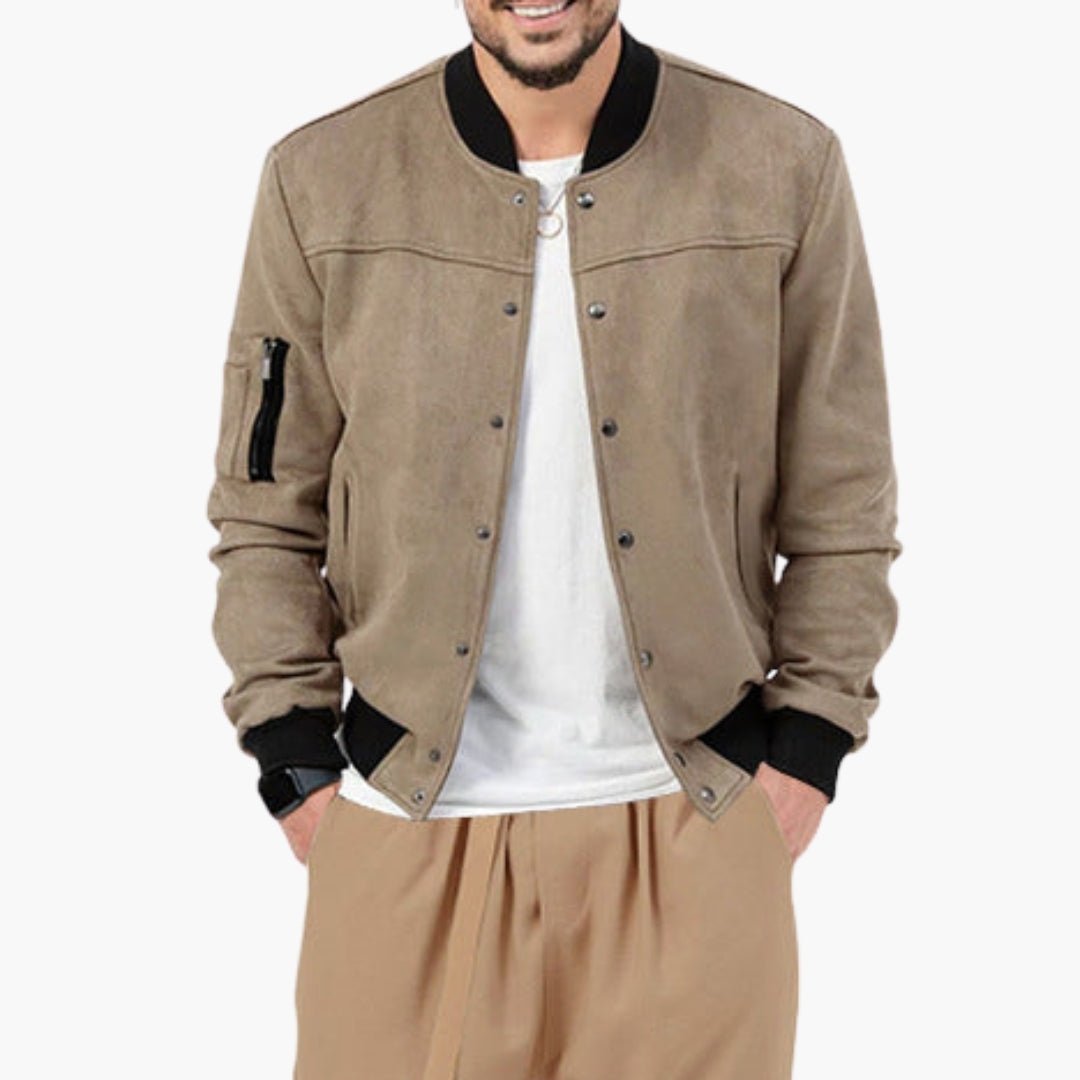 Men's Bomber Jacket | Elastic Cuffs | Lightweight | Autumn