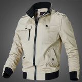 Men's Bomber Jacket | Relaxed Fit | Autumn - Beige