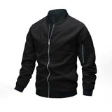 Men's Bomber Jacket | Zip Closure | Modern | Autumn - Black