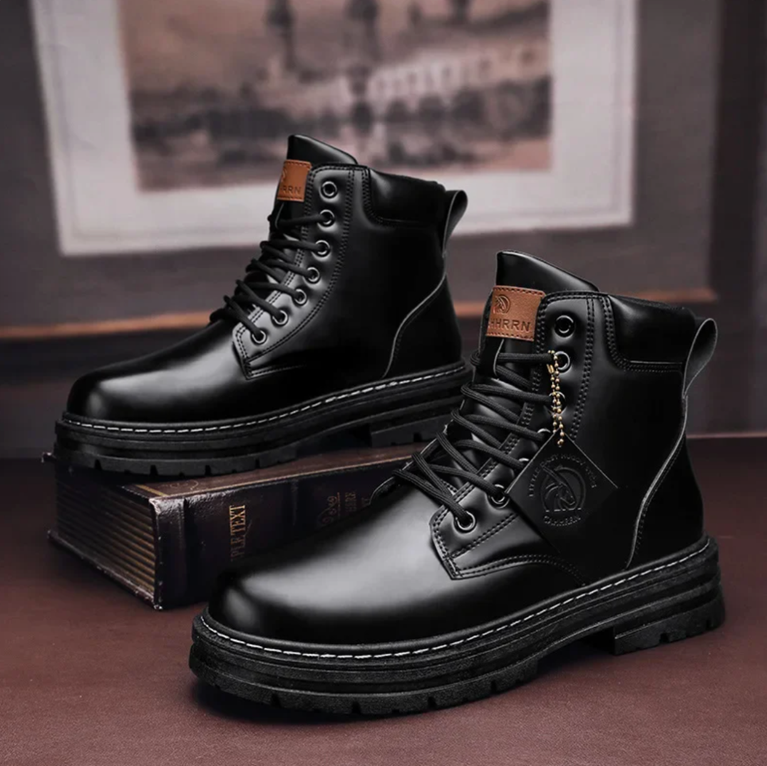 Men's Boots | Lace-Up | Casual | Spring - Black