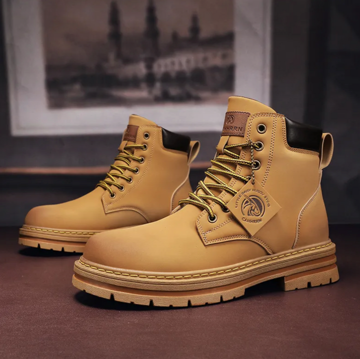 Men's Boots | Lace-Up | Casual | Spring - Brown