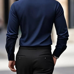 Men's Breathable Long Sleeve Dress Shirt - Modern Fit | Spring