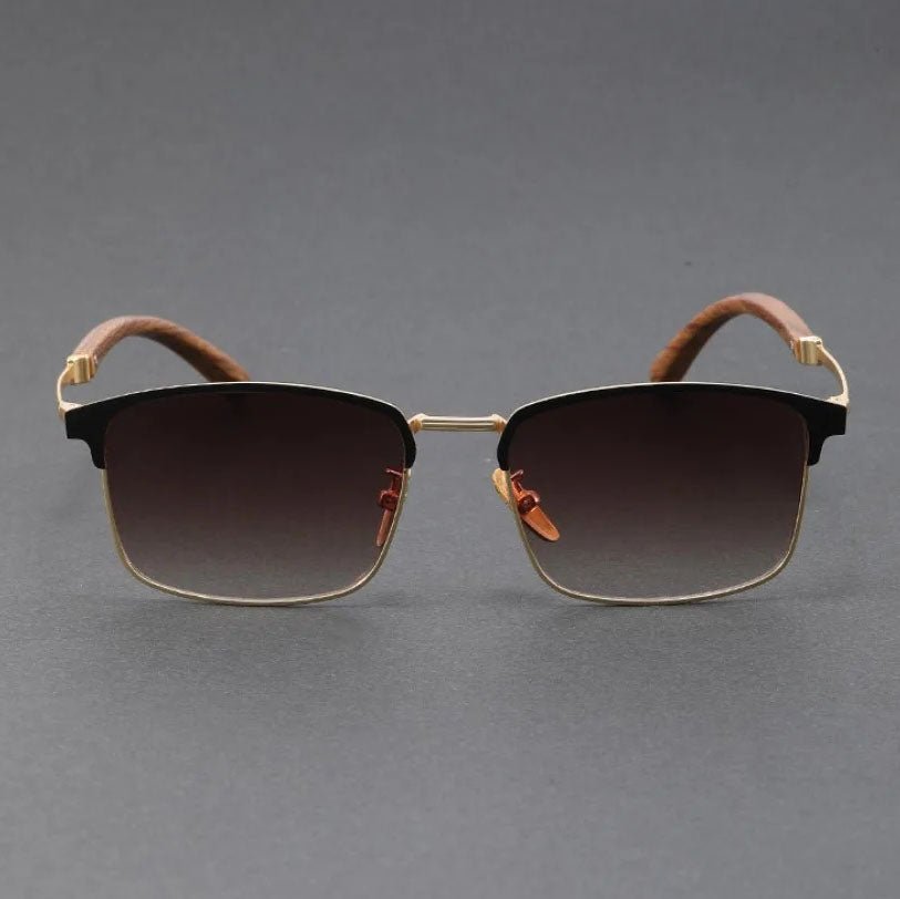 Men's Browline Sunglasses Half-Frame Polarized UV400 - Classic