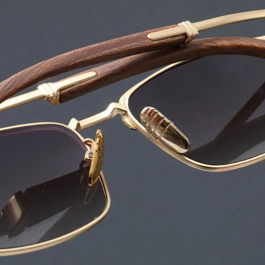 Men's Browline Sunglasses Half-Frame Polarized UV400 - Classic