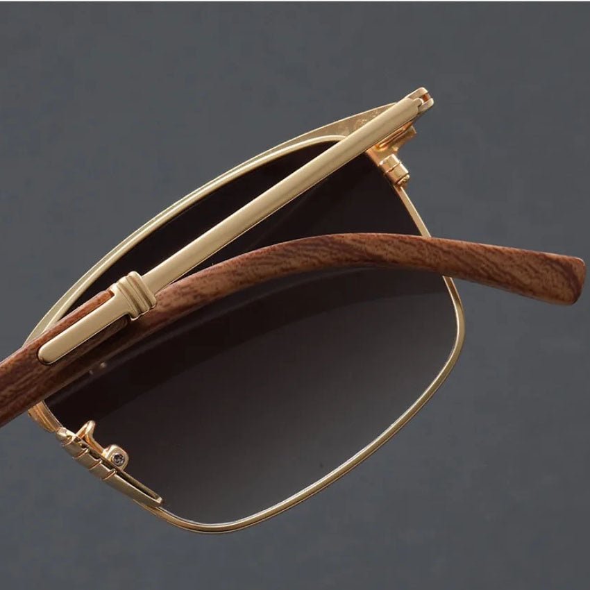 Men's Browline Sunglasses Half-Frame Polarized UV400 - Classic
