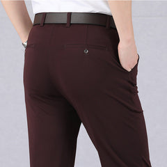 Men's Business Trousers | Slim Fit | Elegant | Autumn - Red