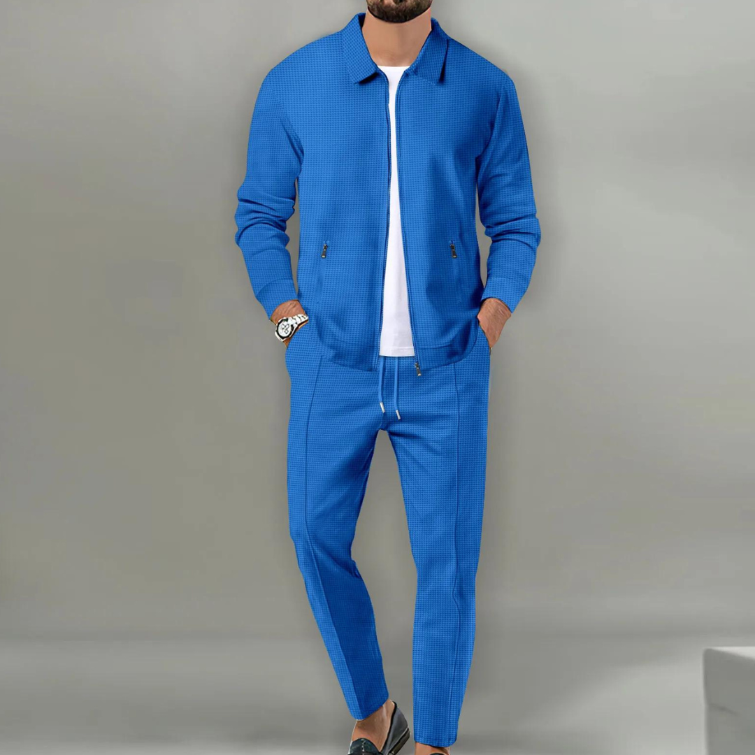 Men's Cardigan Set | Classic | Tailored | Spring - Blue