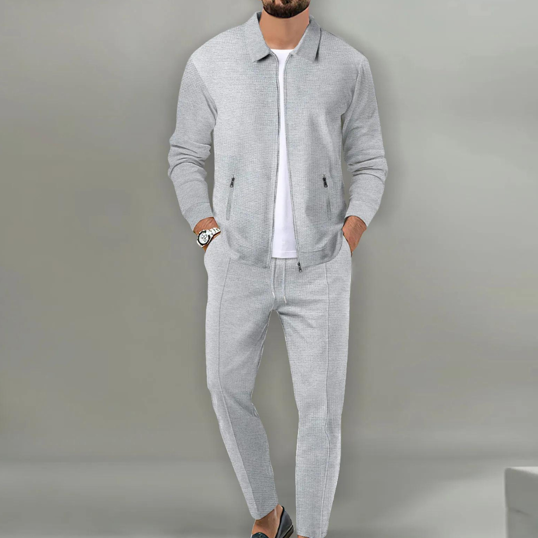 Men's Cardigan Set | Classic | Tailored | Spring - Gray