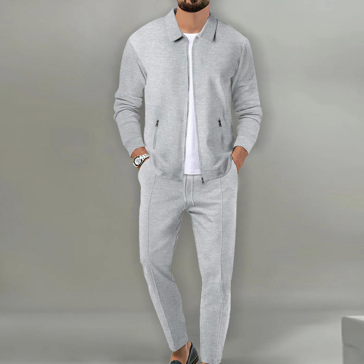 Men's Cardigan Set | Classic | Tailored | Spring - Gray