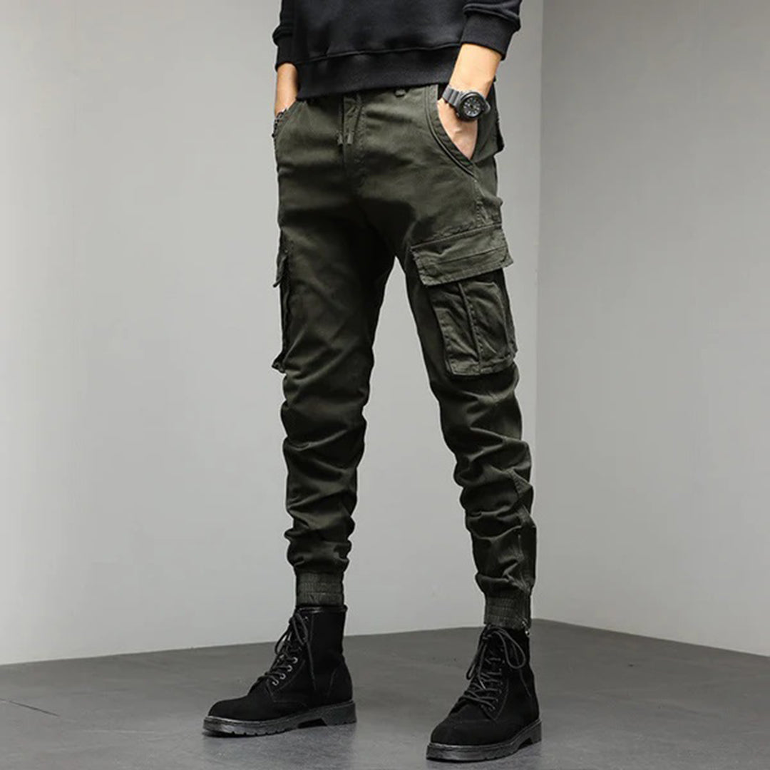 Men's Cargo Joggers | Military Style | Autumn - Green