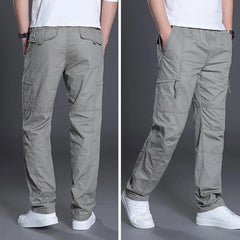 Men's Cargo Pants | Multiple Pockets | Practical | Autumn - Gray