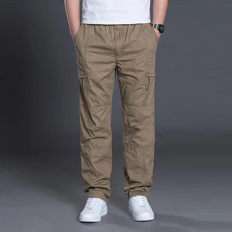 Men's Cargo Pants | Multiple Pockets | Practical | Autumn - Khaki