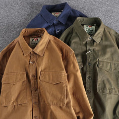 Men's Cargo Shirt | Button Front | Autumn