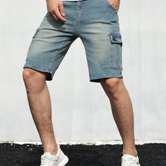 Men's Cargo Shorts | Denim | Summer - Light Blue