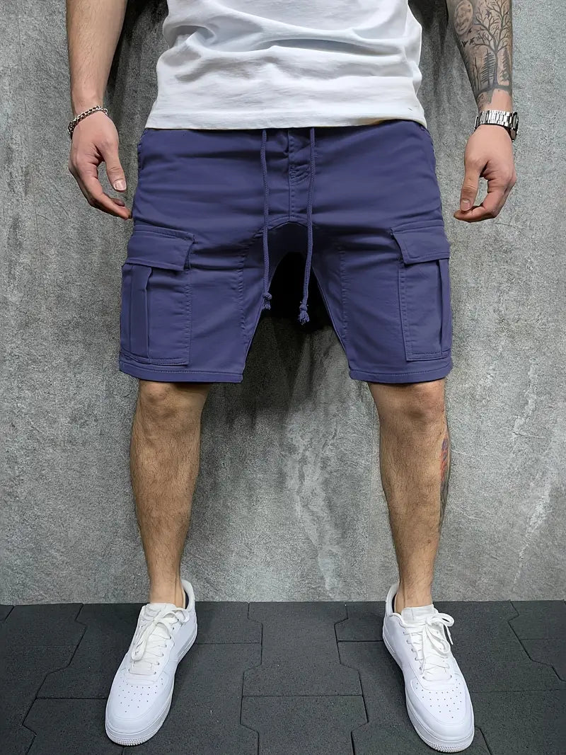 Men's Cargo Shorts | Easy Fit | Drawstring | Summer