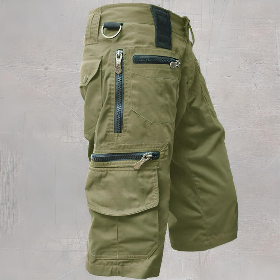 Men's Cargo Shorts | Multiple Pockets | Summer - Green