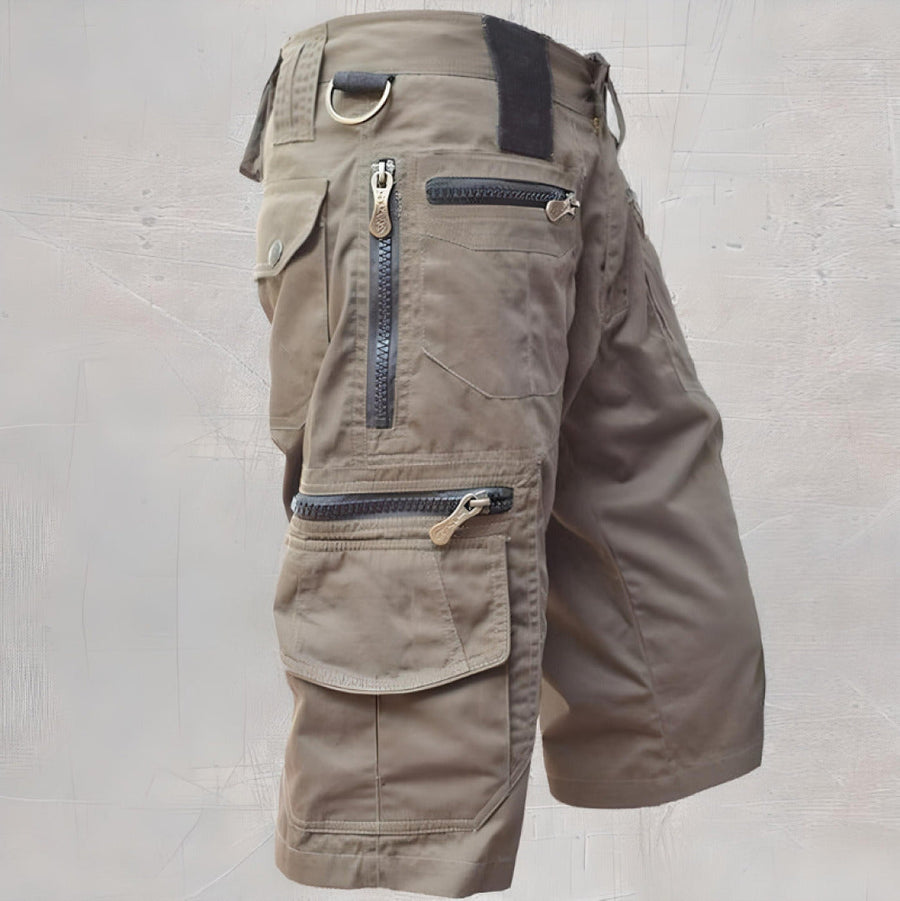 Men's Cargo Shorts | Multiple Pockets | Summer - Khaki