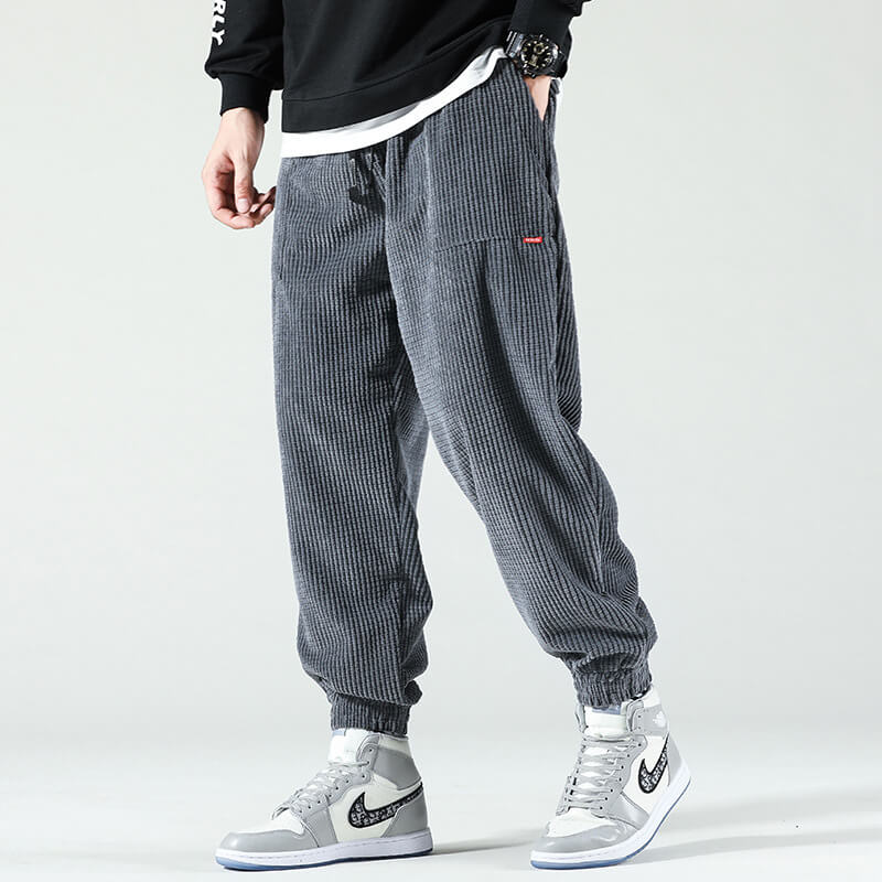 Men's Casual Jogger Trousers - Comfortable Everyday Fit | Fall - Grey