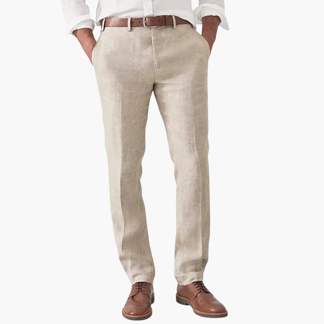 Men's Casual Pants | Tapered Fit | Modern | Summer - Apricot