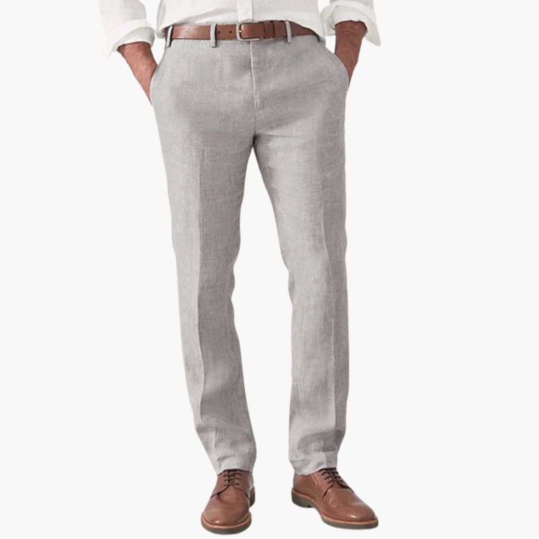 Men's Casual Pants | Tapered Fit | Modern | Summer - Light Gray