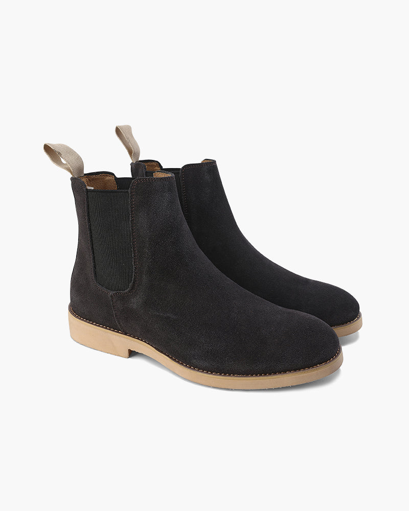 Men's Chelsea Boot | Leather | Minimalist | Winter - Charcoal