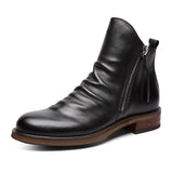 Men's Chelsea Boots | Leather | Winter - Black