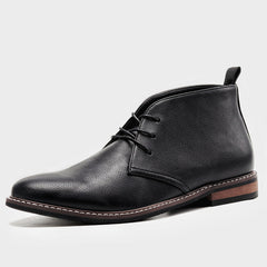Men's Chukka Boots | Suede & Leather | Autumn - Black
