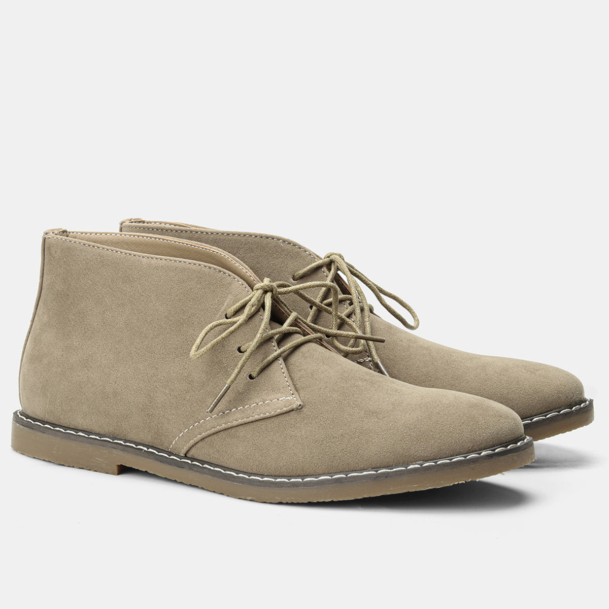 Men's Chukka Boots | Suede & Leather | Autumn - Suede Khaki