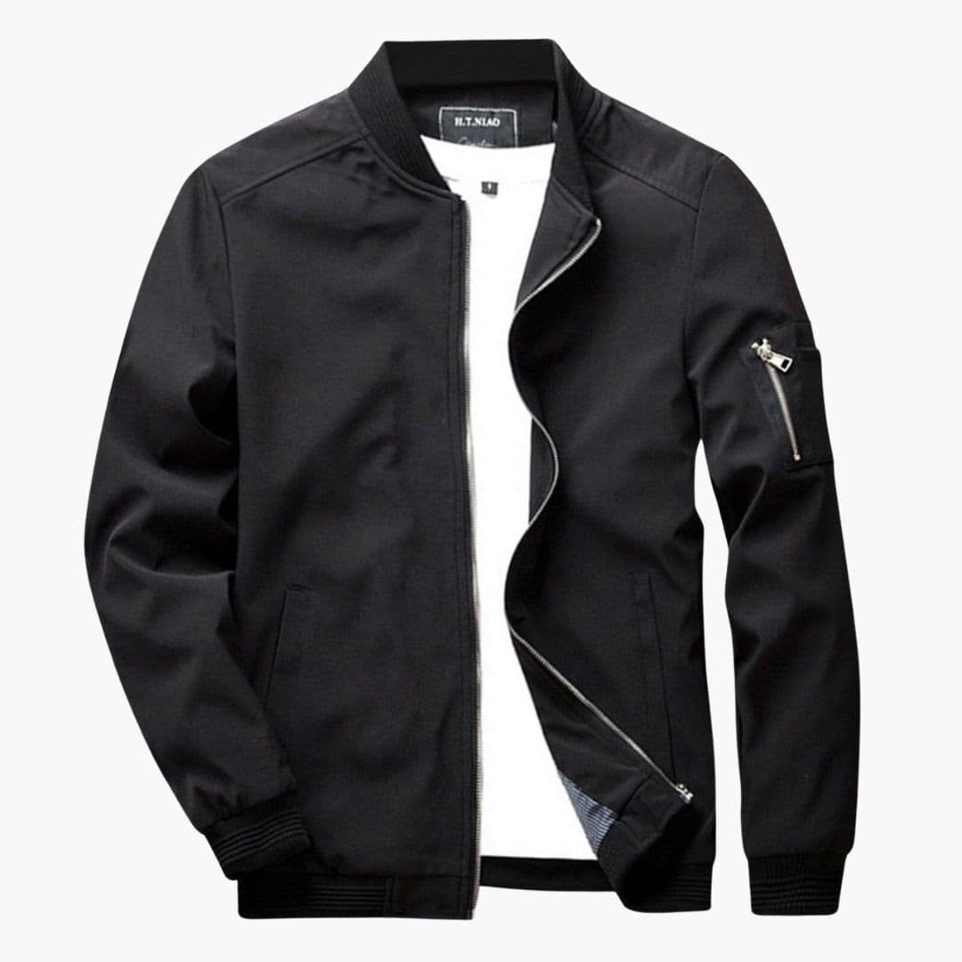 Men's Classic Bomber | Arm Pocket | Winter - Black