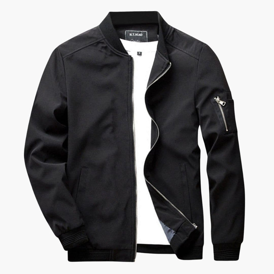 Men's Classic Bomber | Arm Pocket | Winter - Black