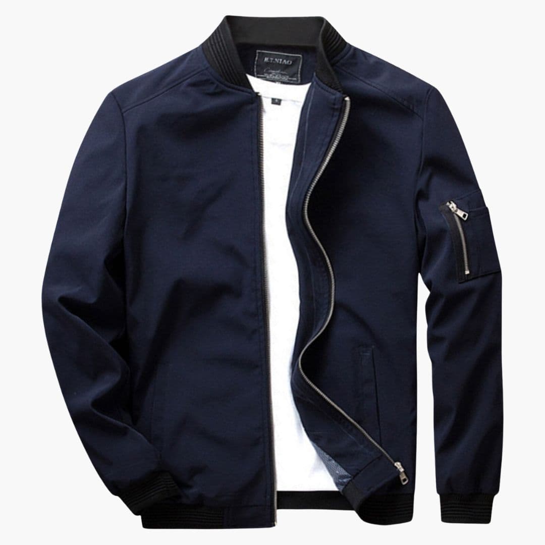 Men's Classic Bomber | Arm Pocket | Winter - Navy