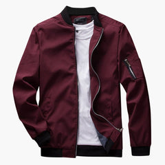 Men's Classic Bomber | Arm Pocket | Winter - Red