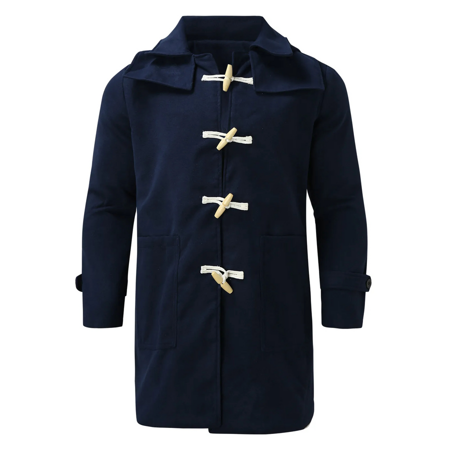 Men's Classic Duffle Coat | Wool | Toggle Closure | Winter