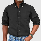 Men's Classic Long Sleeve Shirt - Timeless Everyday Style | Spring - Black