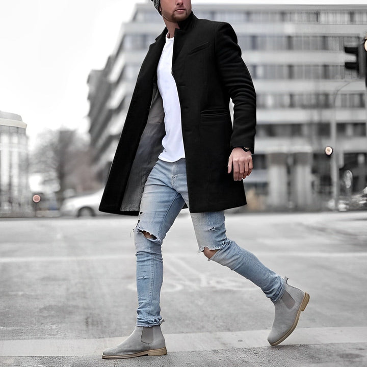 Men's Coat | Tailored | Full-Length | Winter - Black