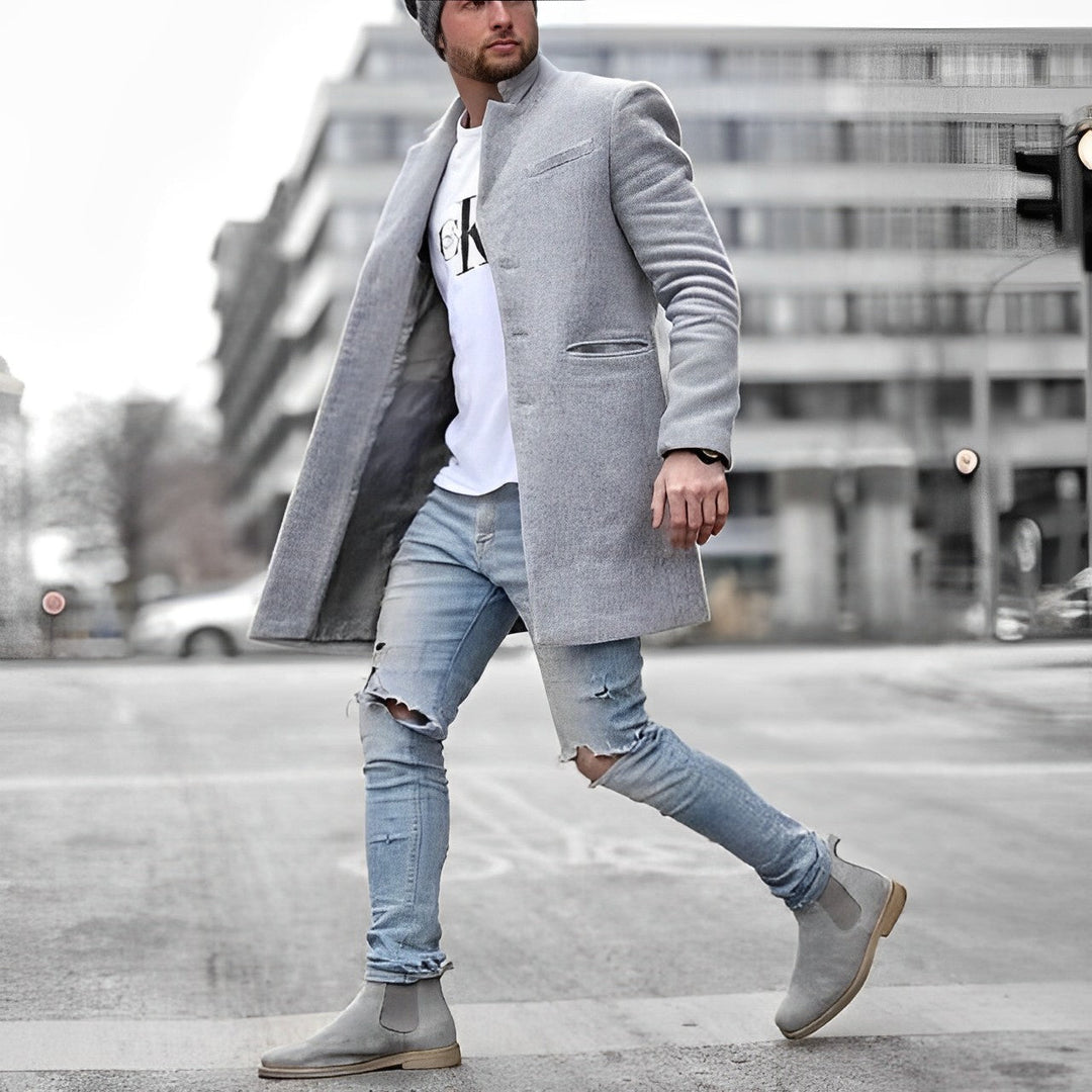 Men's Coat | Tailored | Full-Length | Winter - Grey