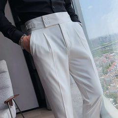 Men's Comfort Dress Pants | Relaxed Fit | Autumn - White