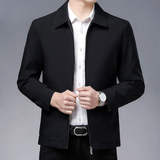 Men's Comfortable Coat with Style - Classic Fit | Autumn - Black