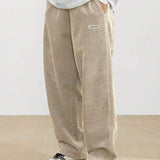 Men's Corduroy Pants - Loose-Fit Straight Leg | Autumn - Beige